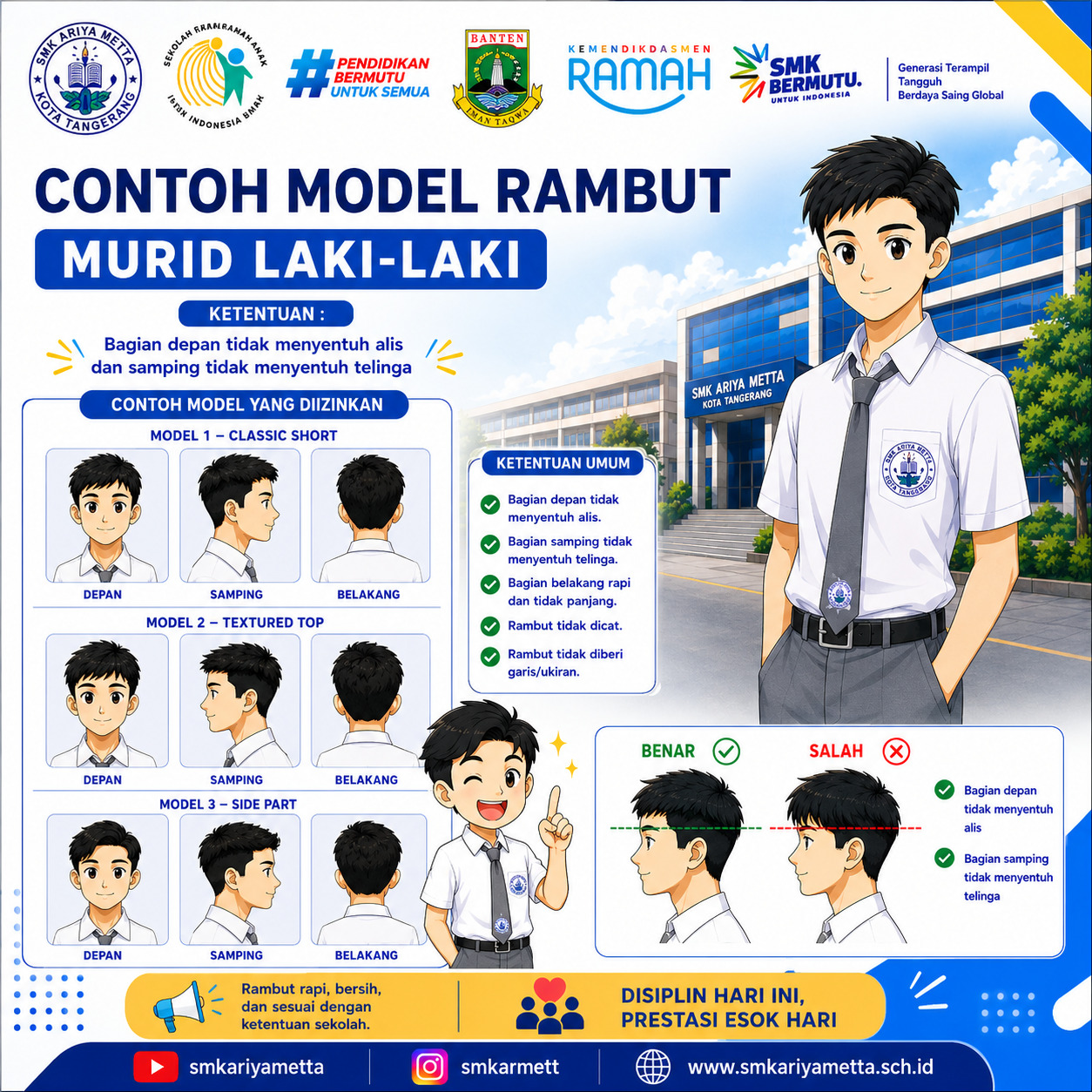 KETENTUAN MODEL RAMBUT LAKI-LAKI